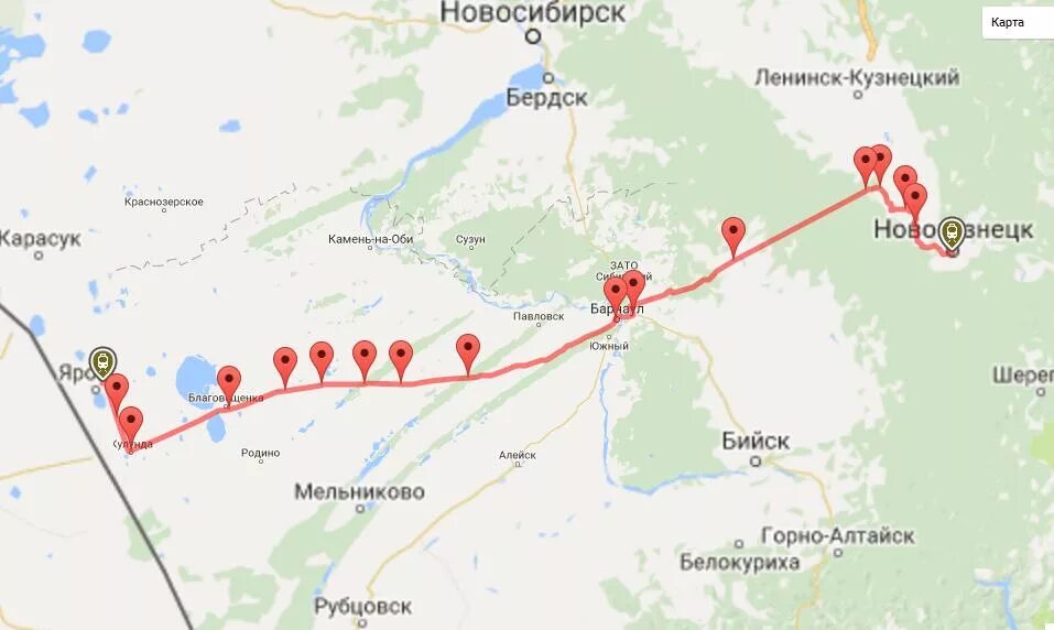 Барнаул кемерово поезд. Новокузнецк Яровое на машине. Новосибирск Яровое маршрут. Барнаул-Яровое маршрут. Карта дорог Новосибирск Яровое.