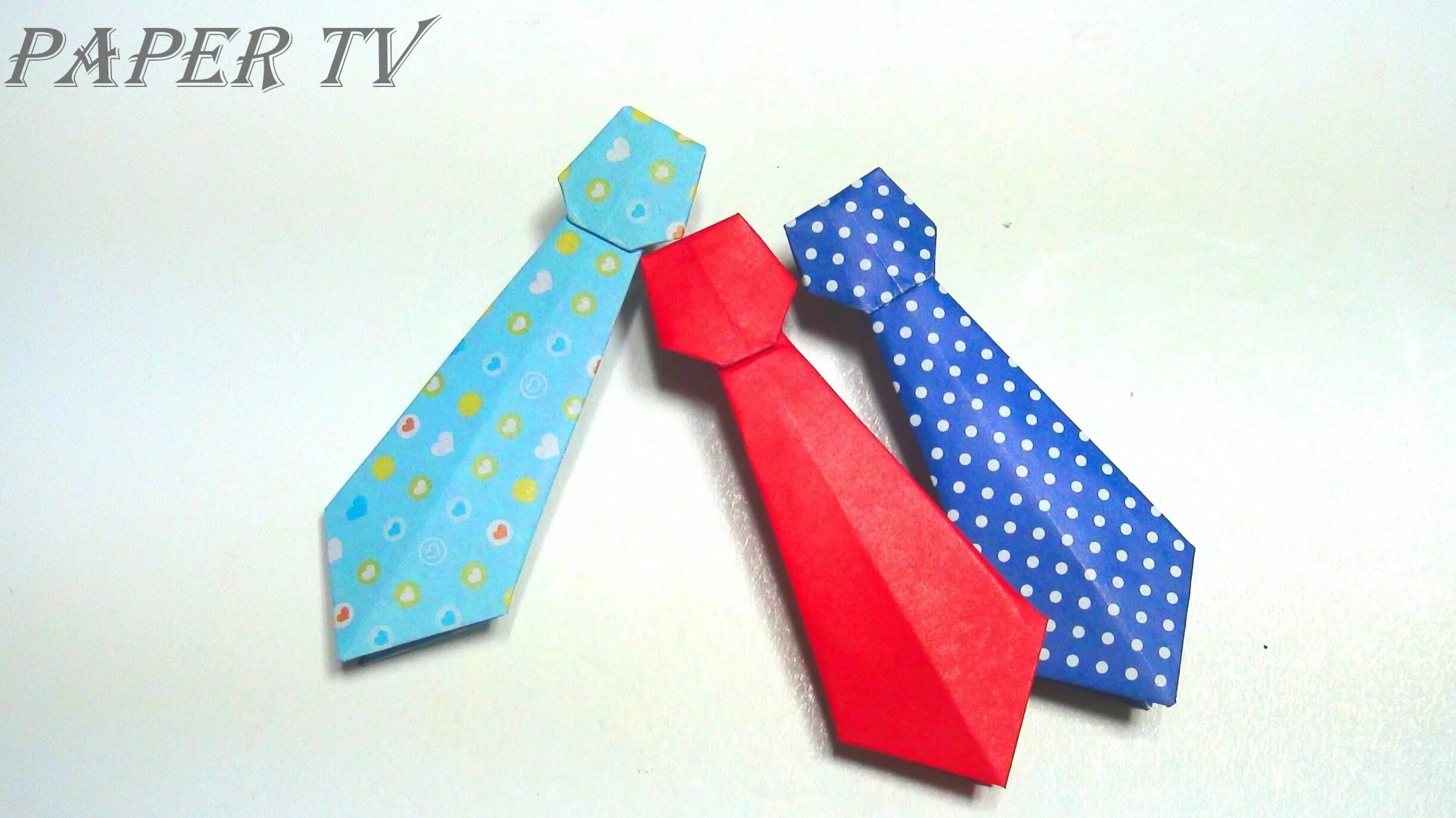 Бумажный галстук. Галстук оригами. Галстук из цветной бумаги. Объемный галстук из бумаги. Как сделать галстук на 23 февраля