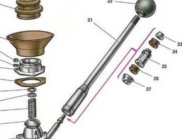 Ремкомплект рычага кпп ваз. Ремкомплект рычага КПП ВАЗ 2107. Ремкомплект рычага КПП ВАЗ 2101. Люфт рычага КПП ВАЗ 2107. Установка рычага КПП ВАЗ классика.