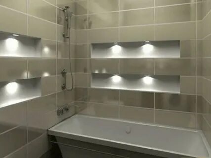 Ниша в стене ванной комнаты