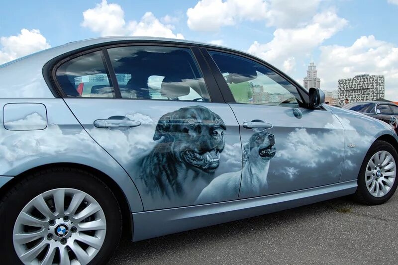 авто. аэрография. винилография пантера. аэрография на мерседес. аэрография.