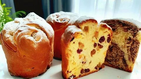 Кулич из слоеного дрожжевого теста