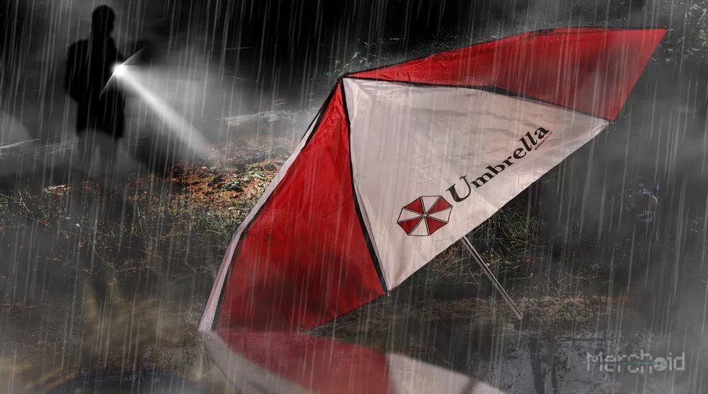 Зонт с логотипом корпорации Амбрелла. Амбрелла диорама. Ученый Umbrella. I need umbrella
