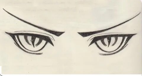 Как нарисовать злые глаза