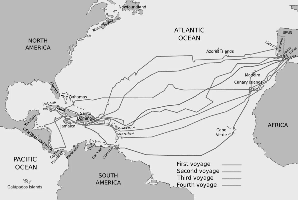 Карта путешествия Колумба 1492. Путь Колумба в Америку на карте. Маршрут путешествия Колумба на контурной карте. Путешествие христофора колумба на карте