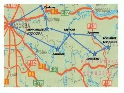 Болдино сколько км от нижнего новгорода