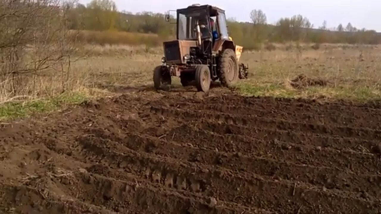 Как сажать картошку после трактора