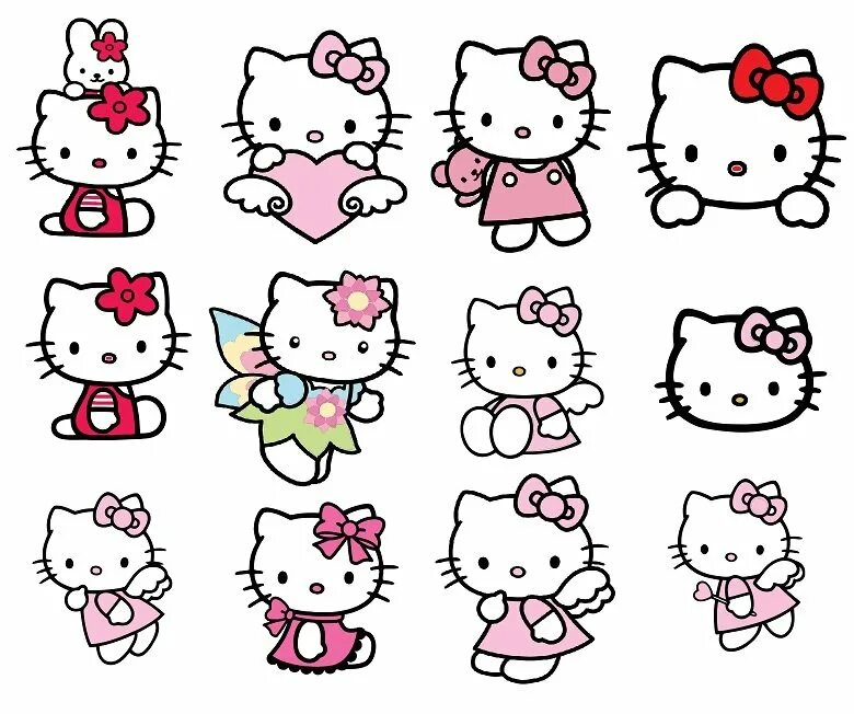 Вырезать hello kitty