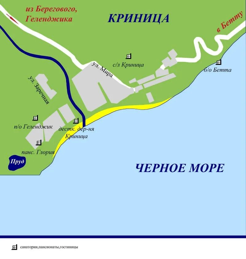 Черное море криница бетта. Инал на карте краснодарского края. Бетта и криница на карте. Поселок криница краснодарский край на карте. Село криница краснодарский край на карте.
