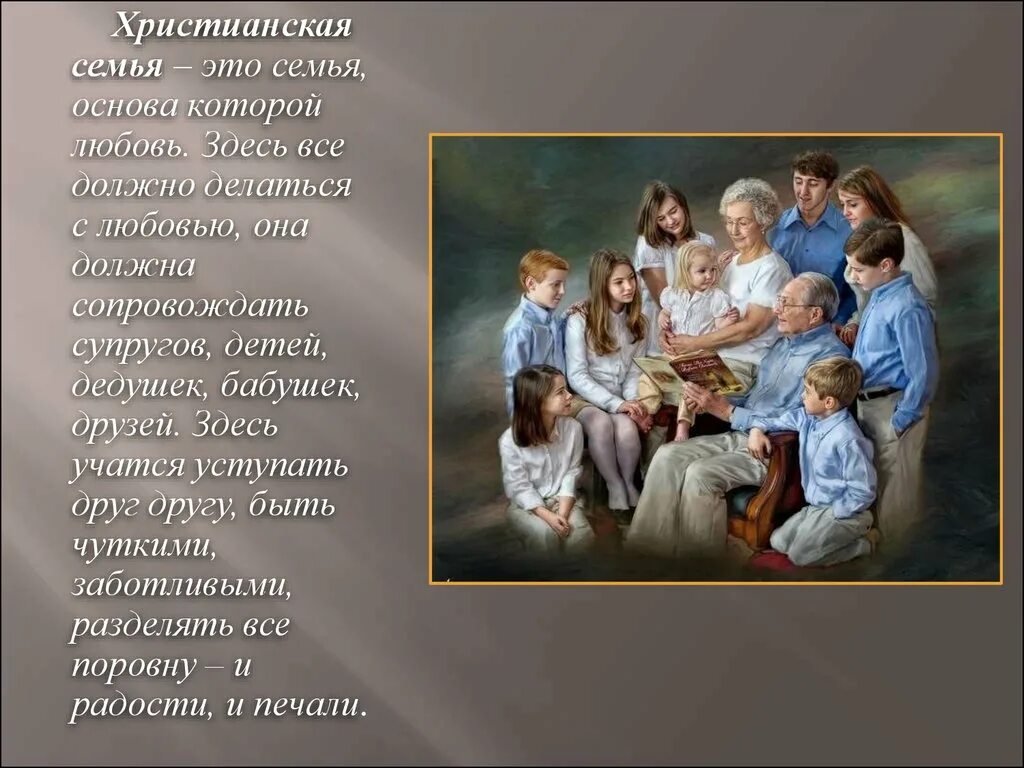 Message family. О семье христианской. Презентация на тему Христианская семья. Христианские основы семьи. Христианская семья сообщение.