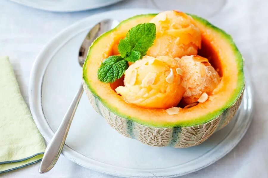 Пюре из дыни. Мороженое melon дыня. сорбет дыня. сорбет из дыни. мороженое из дыни.