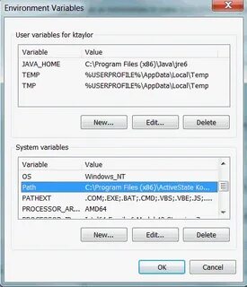 Net environment variables
