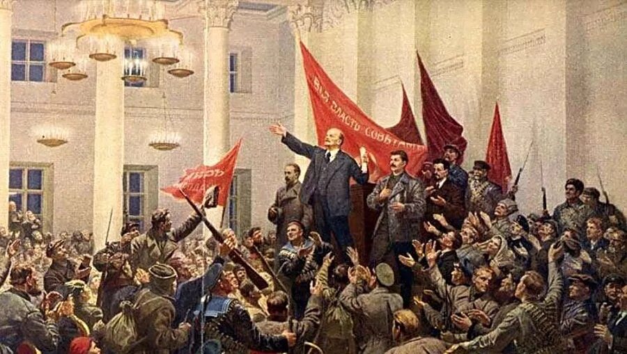 Октябрьская революция 1917. Великая Октябрьская революция. Октябрьская революция большевики. 1917 Ленин провозглашает советскую власть.