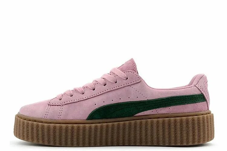 Puma Suede Pink Green. Puma Creeper розовые. Женские кроссовки Puma Suede Trail. Puma by Rihanna Creeper (Green/Red).