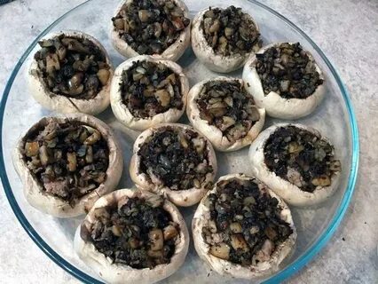 Рецепт шампиньоны с мясом в духовке