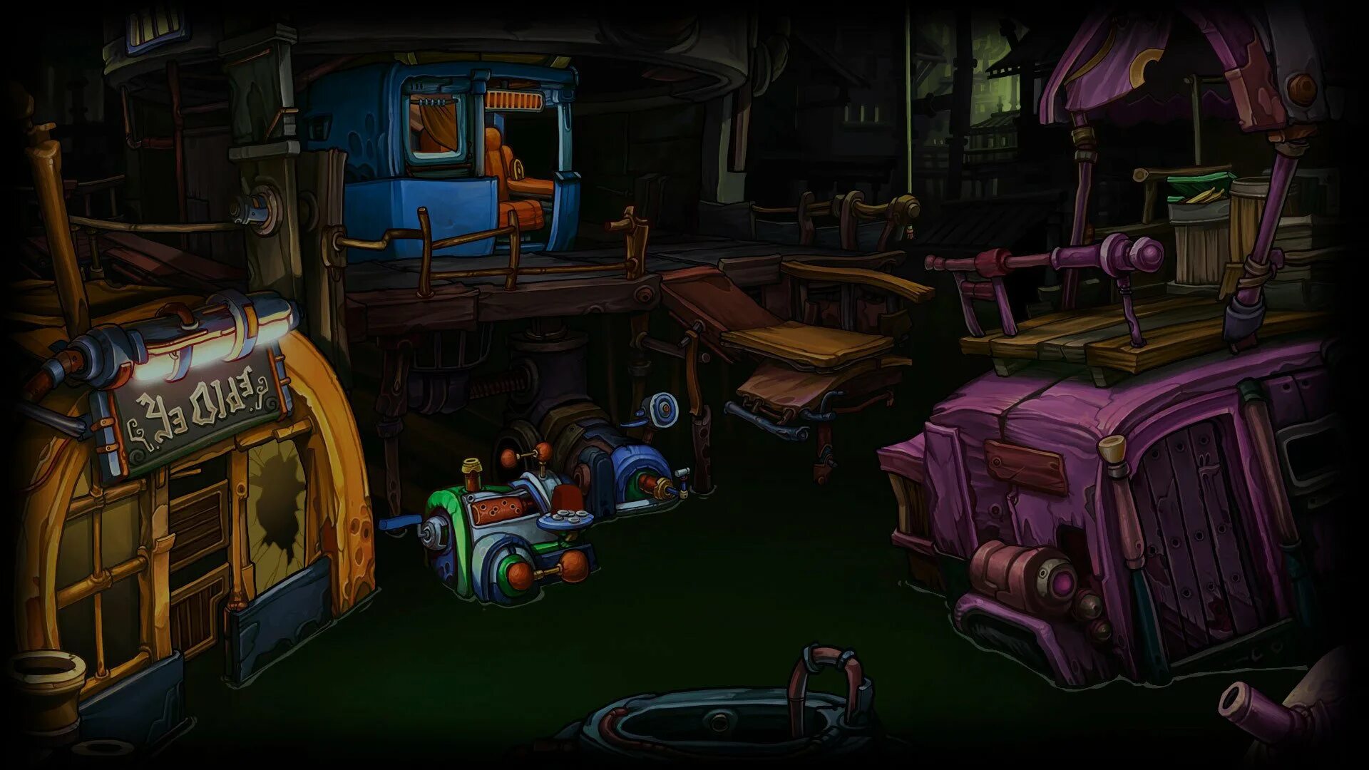 Deponia the complete. Кувак Депония. Кувак Депония 4. Deponia: the complete Journey background.