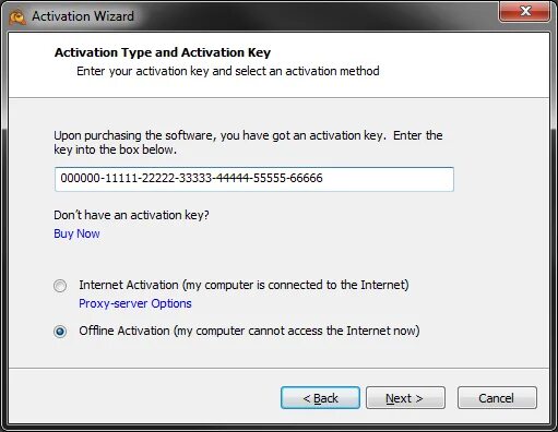 Activation key