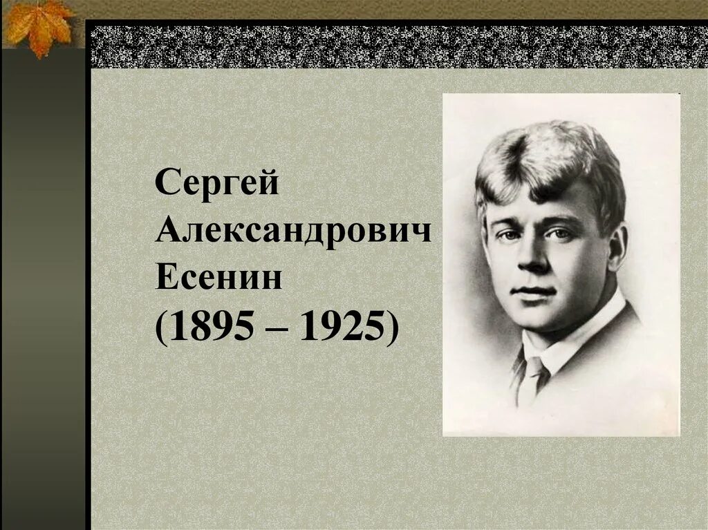 Сообщение об есенине. С. А. Есенин (1895–1925). Сергея Александровича Есенина (1895–1925).. Портрет Есенина биография.