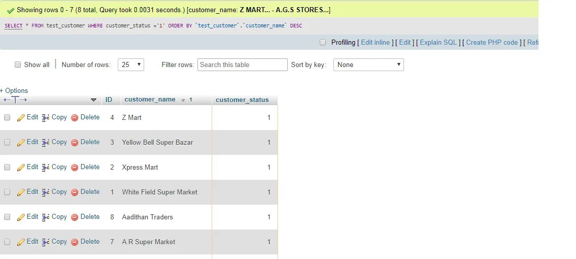 Select ID, Date, customer_name from orders where customer_name = Mike;. Customer name. Что делает delete from customers where CUSTOMERNAME='Artem';. Field php