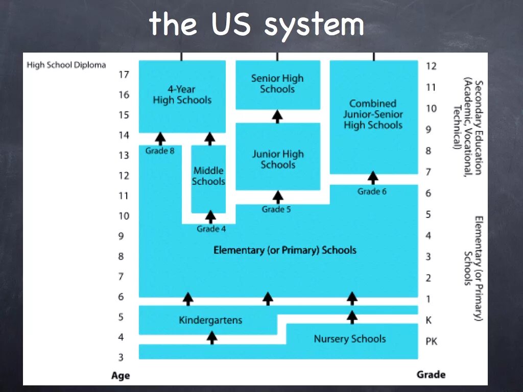 Система развития high school. Education in the usa схема. us education system схема. система образования в сша схема. система образования в британии схема.