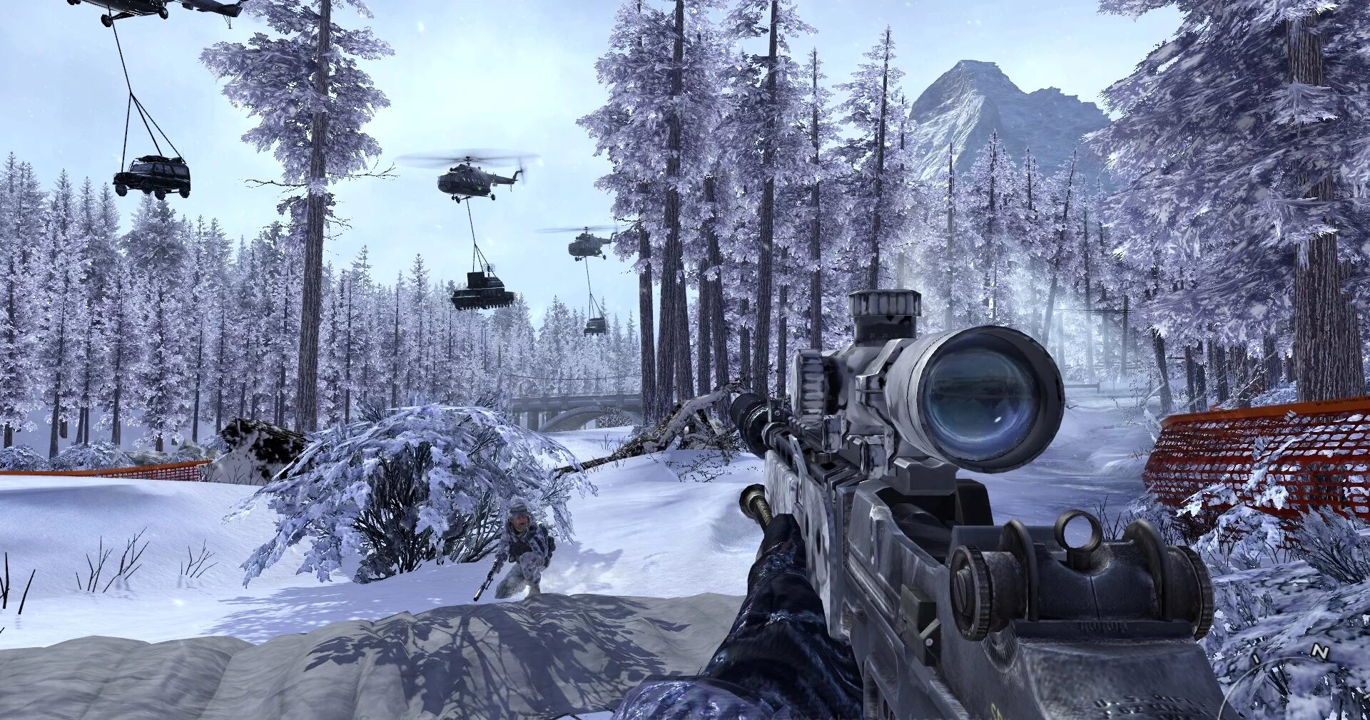 Call of duty 2004. Call of Duty 1 миссия. Modern Warfare 2. Modern Warfare 2 зимняя миссия. Call of Duty 4 Modern Warfare 2 2009.