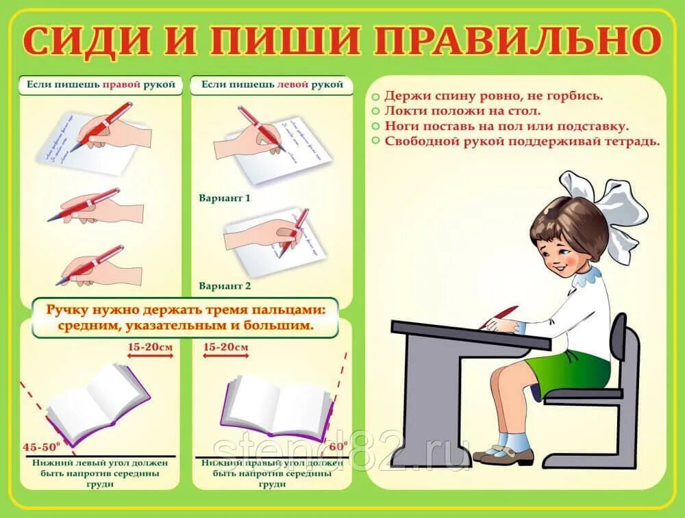 Писать правильно подрастающего. Сиди правильно. плакат. посадка за партой. осанка при письме. правильно сиди при письме.