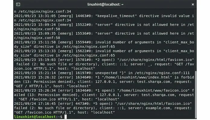 Job for nginx service failed. Job for nginx service failed
