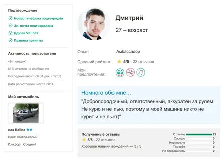 Поездки бла бла кар отзывы