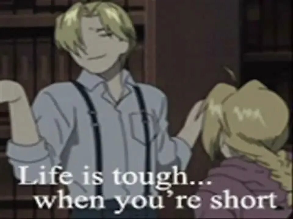 You re short. Стальной алхимик мемы.