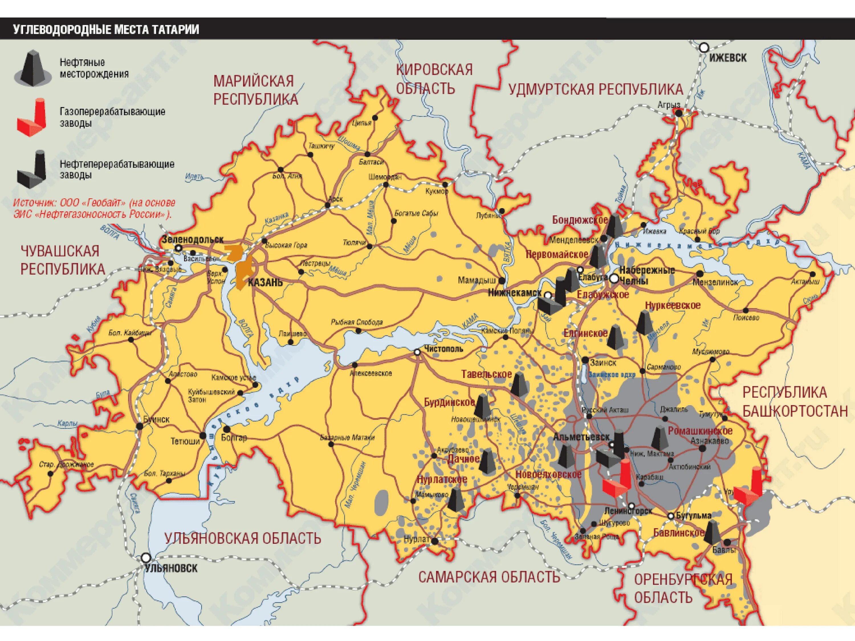 Какие ископаемые в татарстане. Ромашкинское нефтяное месторождение Татарстан. Карта месторождений нефти Татарстана. Нефтяные месторождения Татарии на карте. Крупнейшие месторождения нефти Ромашкинское.