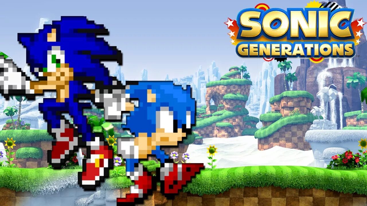 Sonic Generations 2 игра. Соник дженерейшен 2д. Sonic Generations Green Hill 2d. Соник игра 1995. Sonic generations на андроид