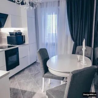 Белая кухня какие шторы подойдут