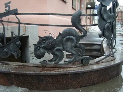 Памятники котам в петербурге