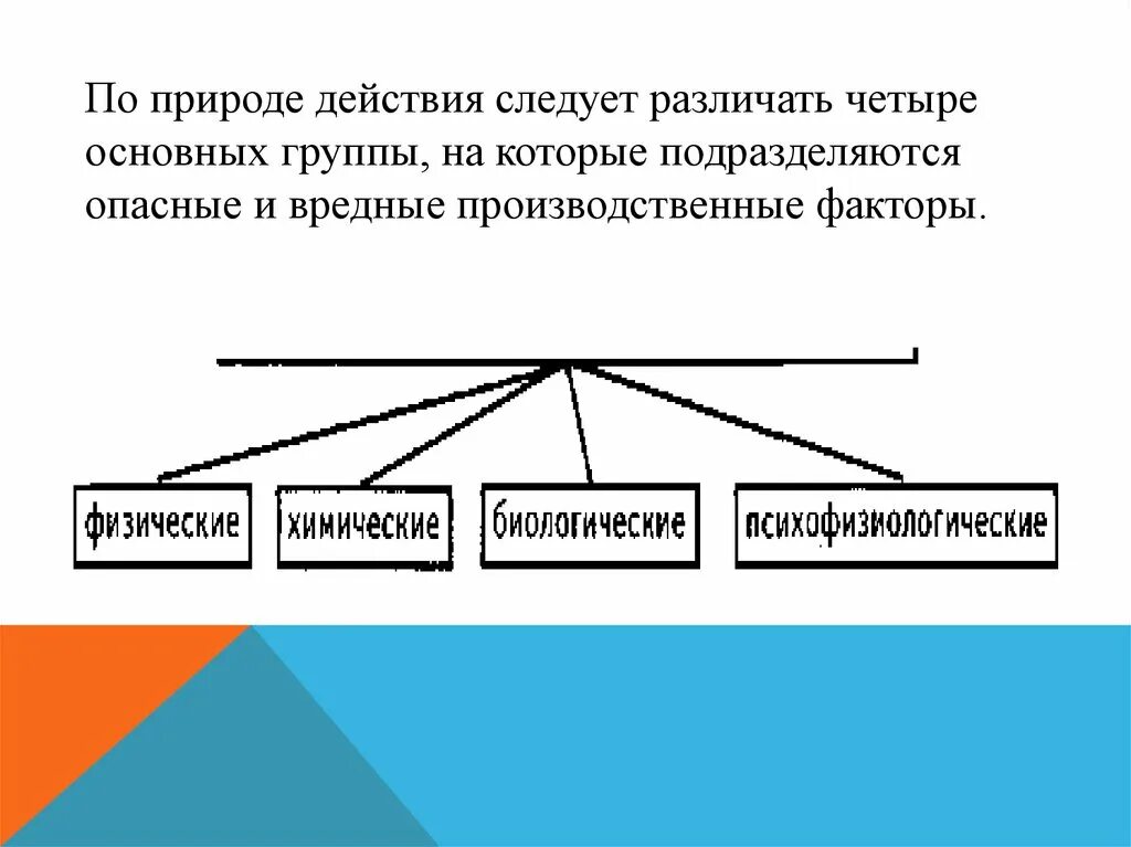 На четыре основные группы