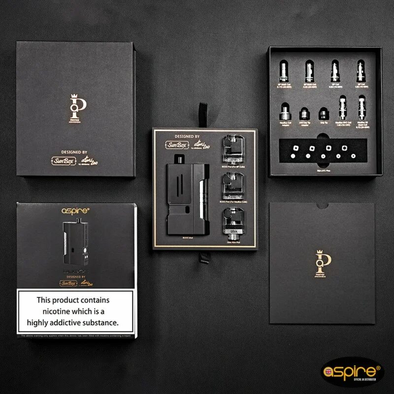 Aspire Boxx AIO 60w Deluxe Version. Aspire Boxx Kit (Deluxe Version) (Jet Black). Aspire Boxx Kit Deluxe Version. Набор Aspire Boxx AIO 60w Deluxe Version.