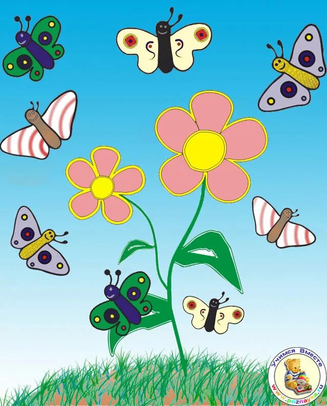 Насекомые тема детского сада. Бабочка рисунок. Рисование бабочки летают над лугом. Бабочки для детского сада.