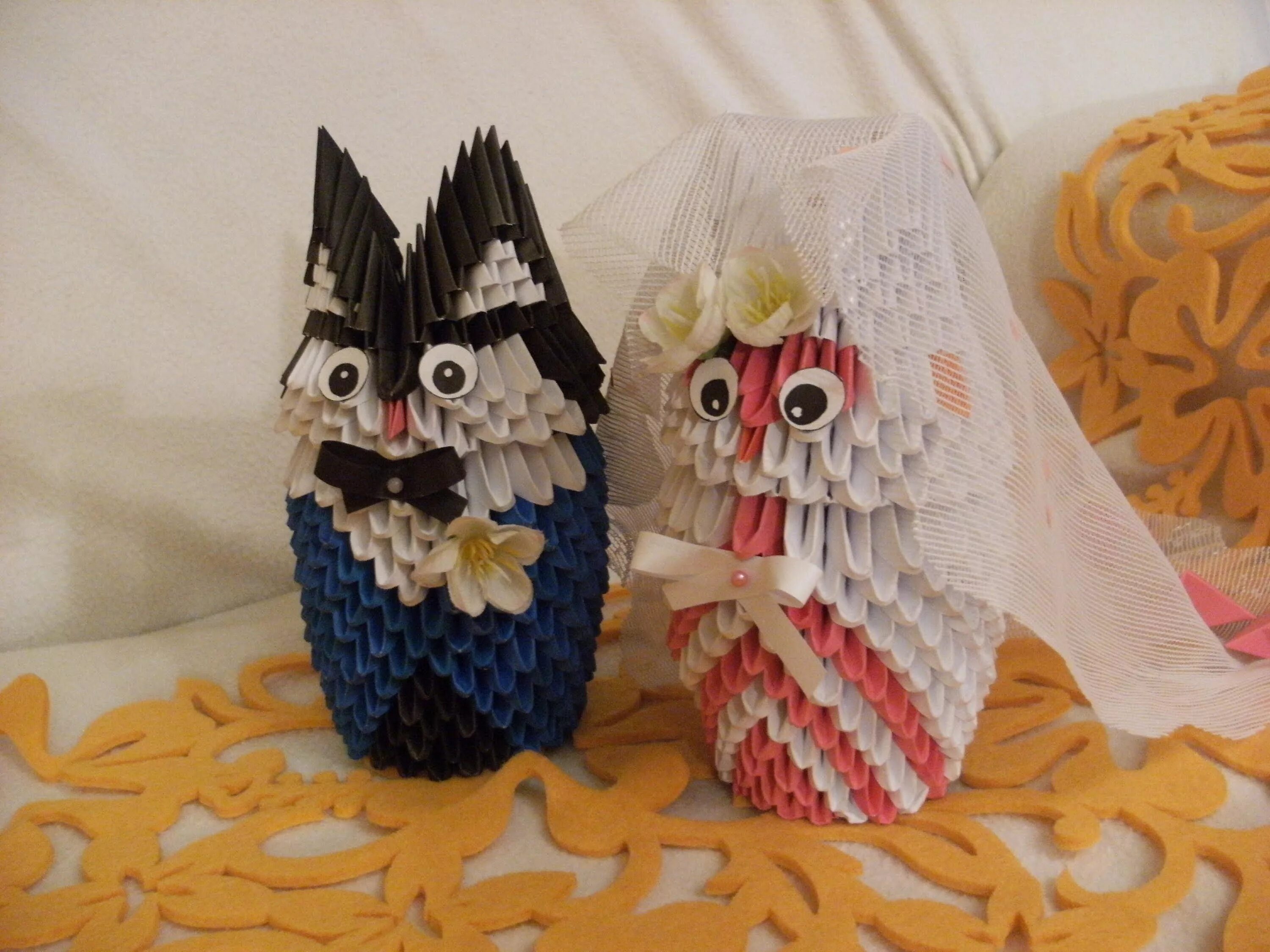 модульное оригами совушка. модульная совы. легкие фигурки из модулей. сова из треугольных модулей. сова из треугольных модулей.