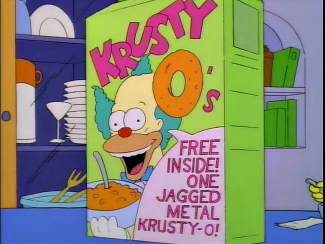 Симпсоны КРАСТИ. Хлопья Krusty. КРАСТИ из Симпсонов. Хлопья симпсоны. Freed inside