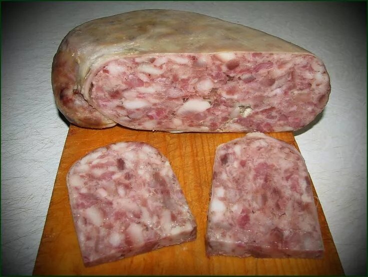 Как называется прессованное мясо