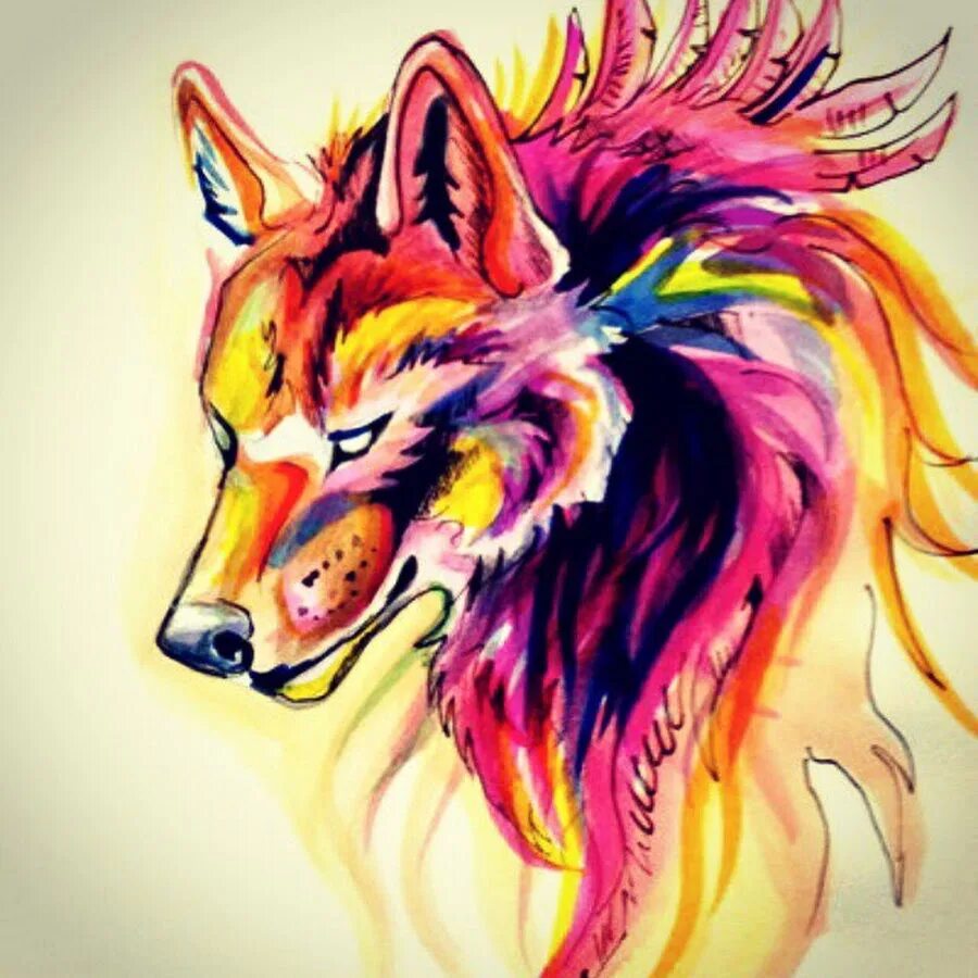 Волчица тату цветная. Цветные тату волки. Тату волк в лесу. Цветной волк. Временные татуировки волк.