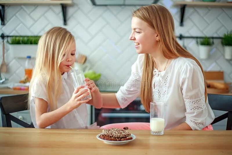 Daughters milk. Milk Family Drink.