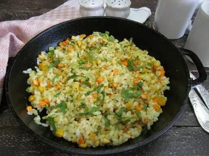 Вкусный рецепт риса с кукурузой