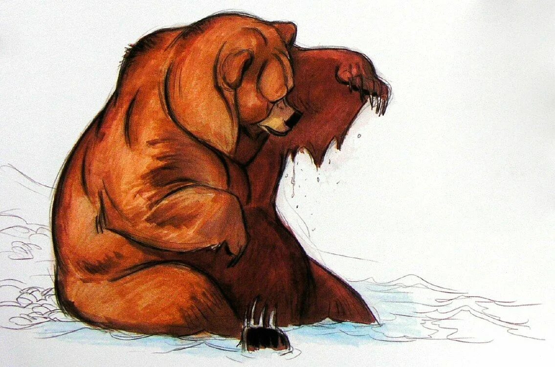 Медведь ругается. Братец медвежонок медведи. гризз братец медвежонок. беар медведь концепт арт. братец медвежонок концепт арт.