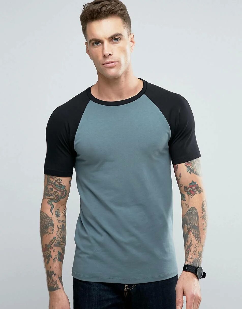 Raglan t Shirt ASOS. Трикотажная футболка мужская. Футболка с узким рукавом. Футболка с рукавами мужская. Рукава под футболку