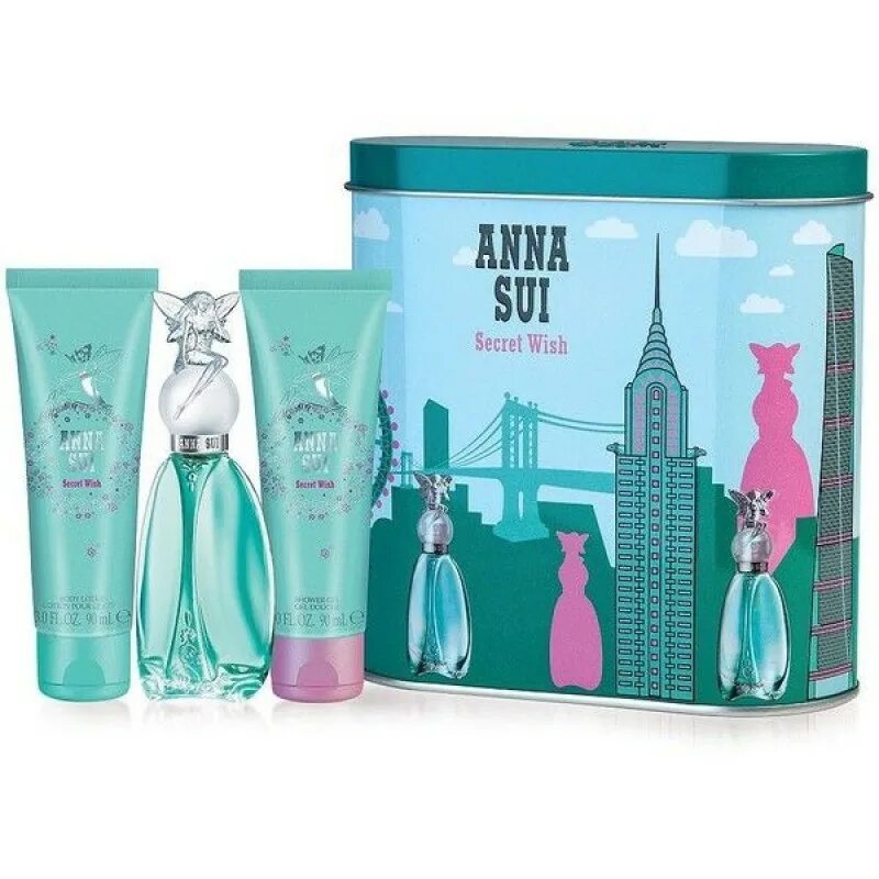 Anna sui secret wish. Anna sui Secret Wish (w) Set EDT 50ml + BL 90ml+ 90ml SG. Anna sui Secret Wish туалетная вода 75.00 мл.