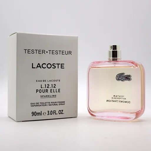 Тестер Lacoste l.12.12 pour elle sparkling Tester. Lacoste l.12.12 pour elle sparkling. Духи женские Lacoste l.12.12 pour elle sparkling. Духи лакост тестер женские 1212. Tester туалетная вода