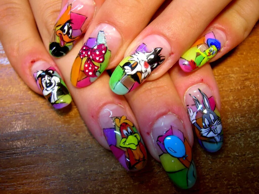 Painting nails. Рисунки на ногтях. Роспись на ногтях. Маникюр акриловыми красками. Роспись на ногтях акриловыми красками.