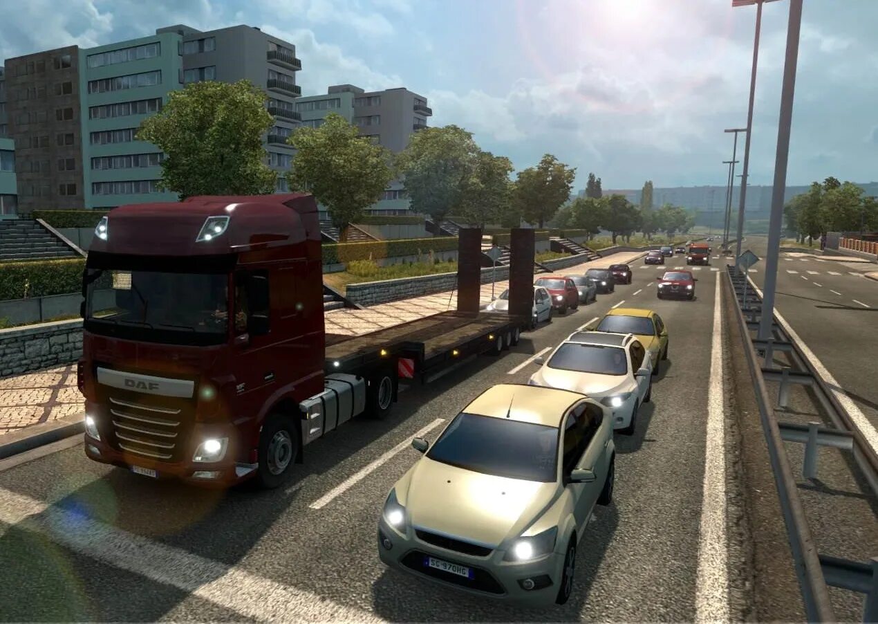 Euro truck simulator 2 траффик. Выбор транспорта в игре. D b realistic al traffic intensity евро трек симулятор 2. Euro truck simulator 2 трафик. D.