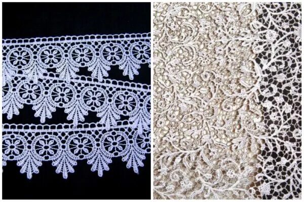 гипюровое кружево. шитое кружево. как назывались кружева. кордовое кружево. типы кружева.