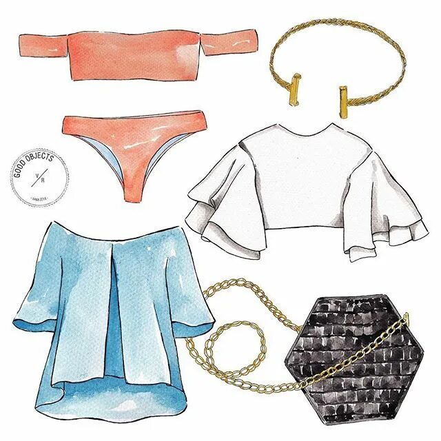 Good objects. Еда и одежда рисунки. как нарисовать одежду на море. illustration objects. slovakian objects.